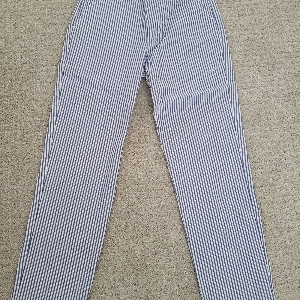 Oscar de la Renta Seersucker Pants